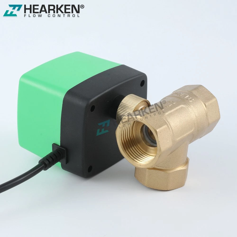 Manufacturer Valvulas Motorizadas 24V 220V DN50 DN203 Way Brass Ball Electric Motor Mini Motorized Control Valve