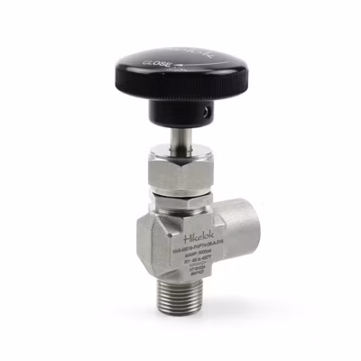 Válvula de aguja de acero inoxidable 316 de alta presión con vástago PCTFE del fabricante Hikelok